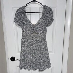 American Eagle Outfitters Blue Floral Mini Dress